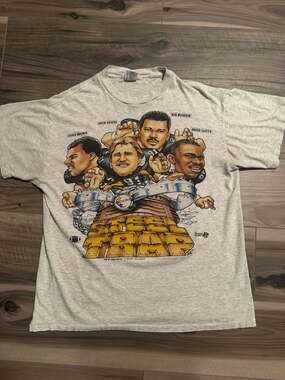 Vintage 1994 Pittsburgh Steelers 'Steel Trap' Caricature T-Shirt